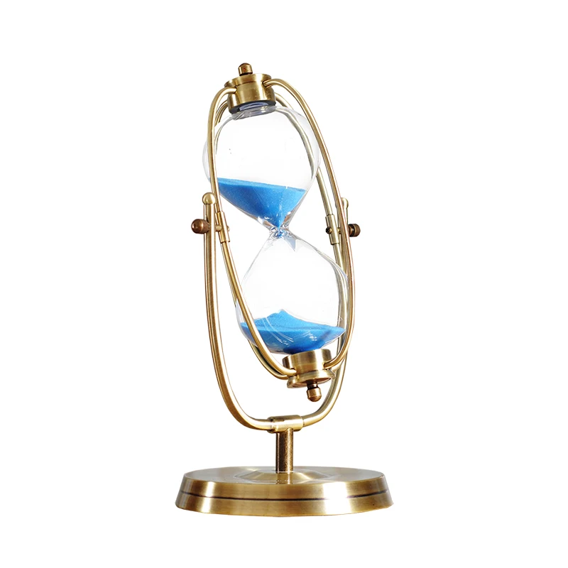 

HOURGLASS TIMER 30 MINUTES TIME METAL HOURGLASS BIRTHDAY GIFT EUROPEAN DECORATIVE PENDANT SHAKING MURALS HOME DECORATION GIFTS