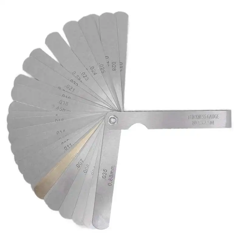 

Gap Measuring Tool Metric/Imperial Feeler Gauges for Thread Fixing Debugging for Abrasive Tools Testing Using for Mechanical