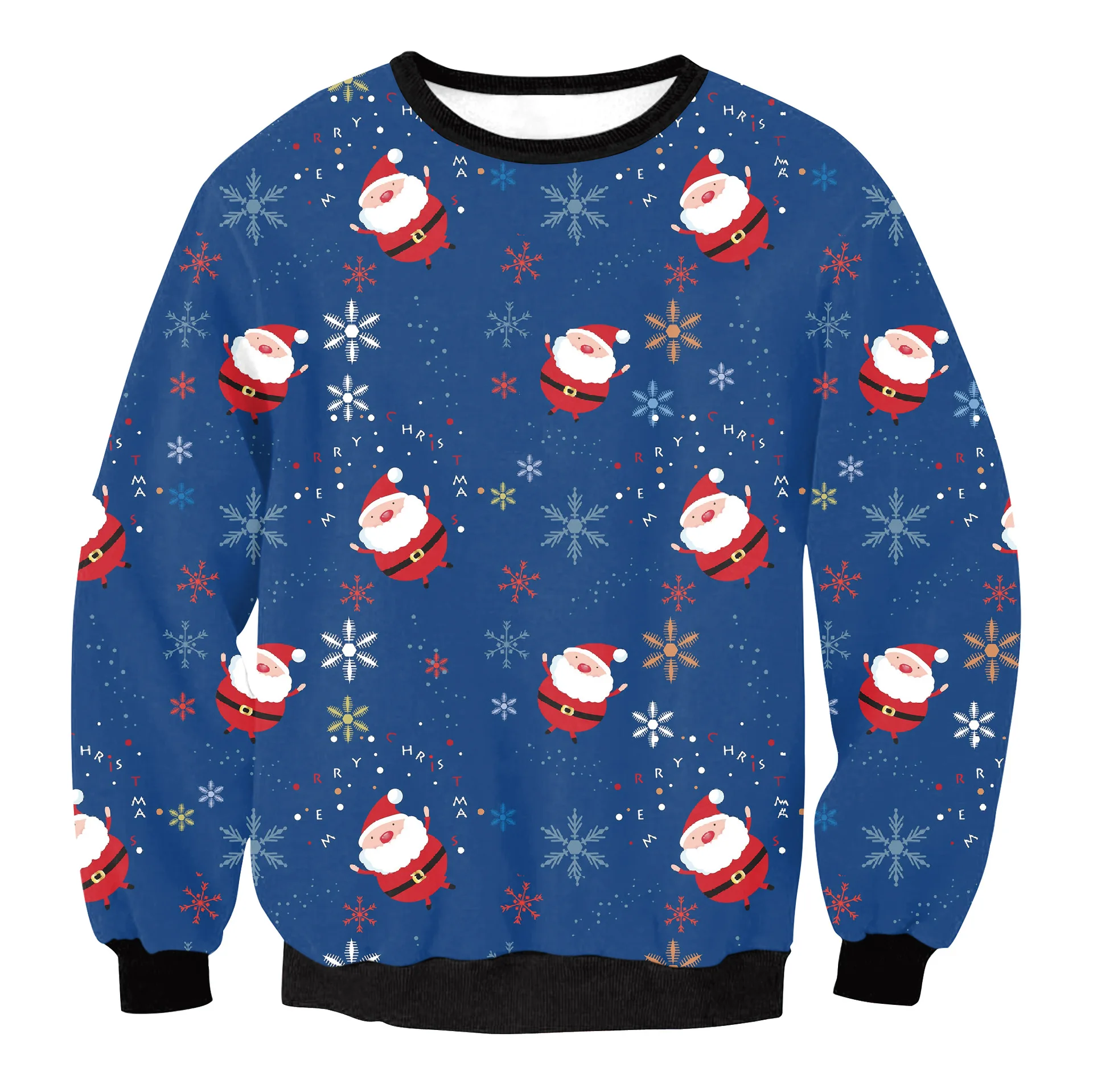 Funny Christmas Santa Sweatshirt Printed men/women Crewneck Ugly Christmas Sweat Shirt Clothing 3d Graphics Autumn Winter