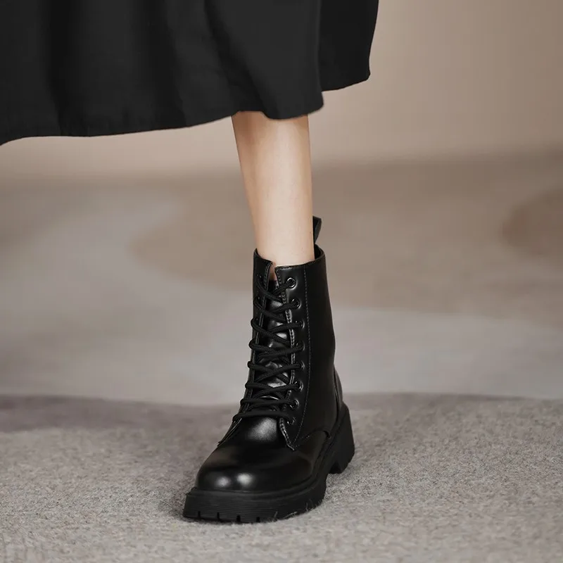 2021 Fashion Winter Women's Boots Warm Thick-soled Ankle Boots Chelsea Boots Women's Casual Short Boots Round Toe Botas Mujer