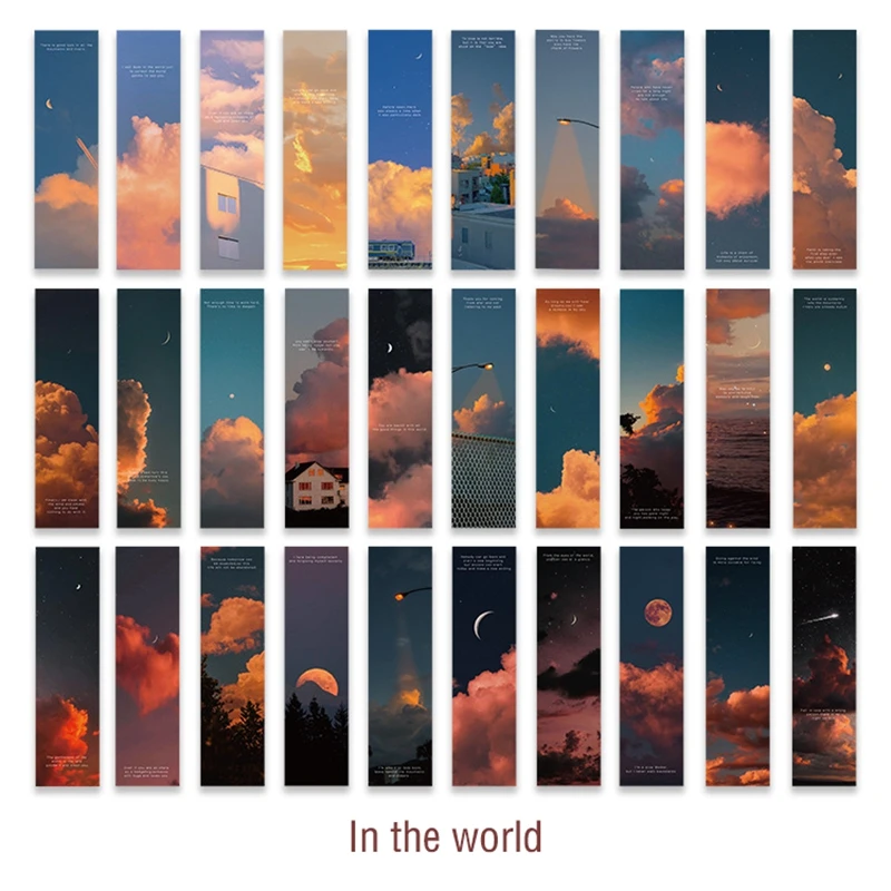 Модные 4 стиля теплые серии Ins стильные креативные закладки для книг простые