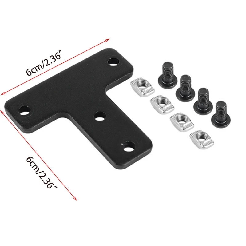

B2EF T-Type Fixing Plate Bracket for 3D Printer CR10S Fixed Plate Bracket Support Set