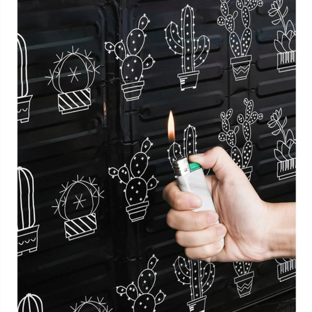 Растительный Узор алюминиевая фольга масляная перегородка пленка для дома кухни