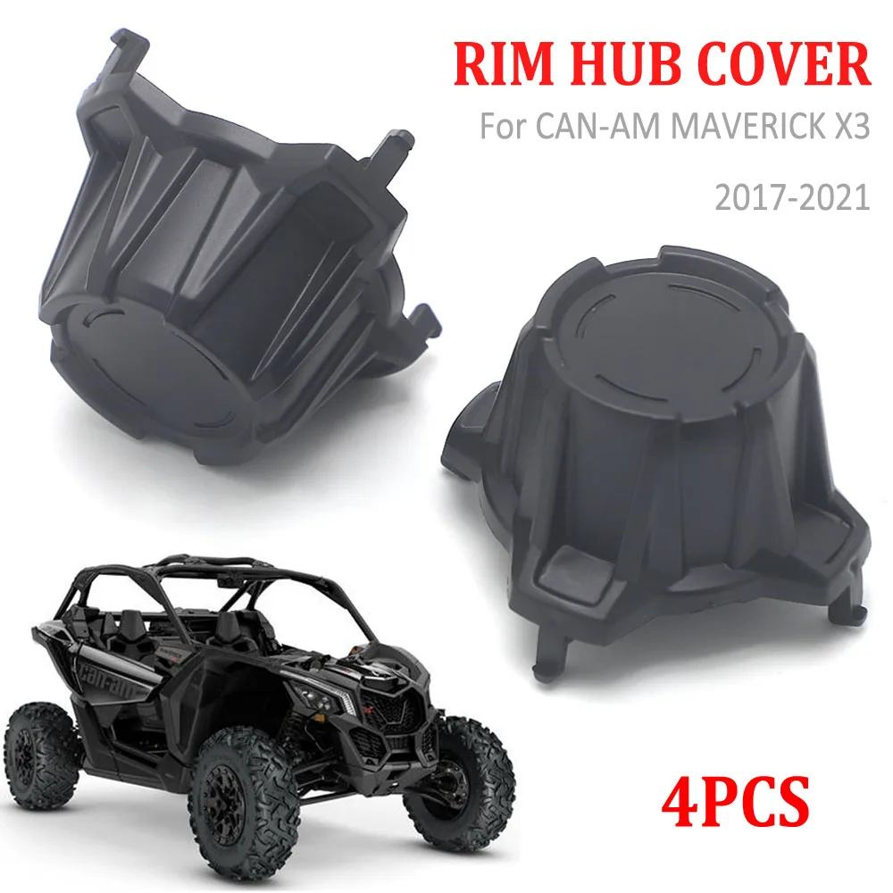 

2017-2021 Wheel Rim Hub Center Caps Trim Covers For CAN AM MAVERICK X3 900 HO Max R 4x4 DS XMR XRC Turbo DPS 2020 2019 2018