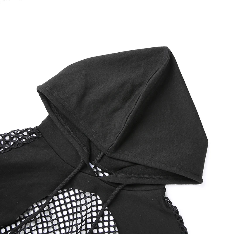 Новая Женская толстовка с длинным рукавом в сетку женские джемперы и толстовки