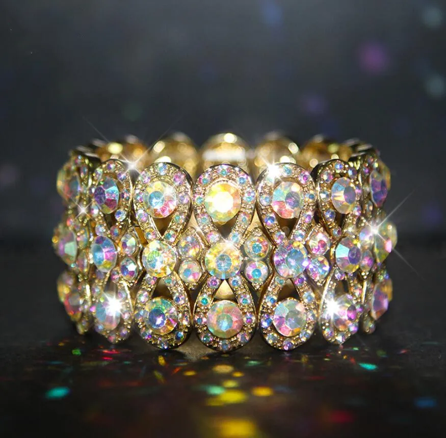 Качественные хрустальные стразы браслеты эластичный браслет аксессуар для