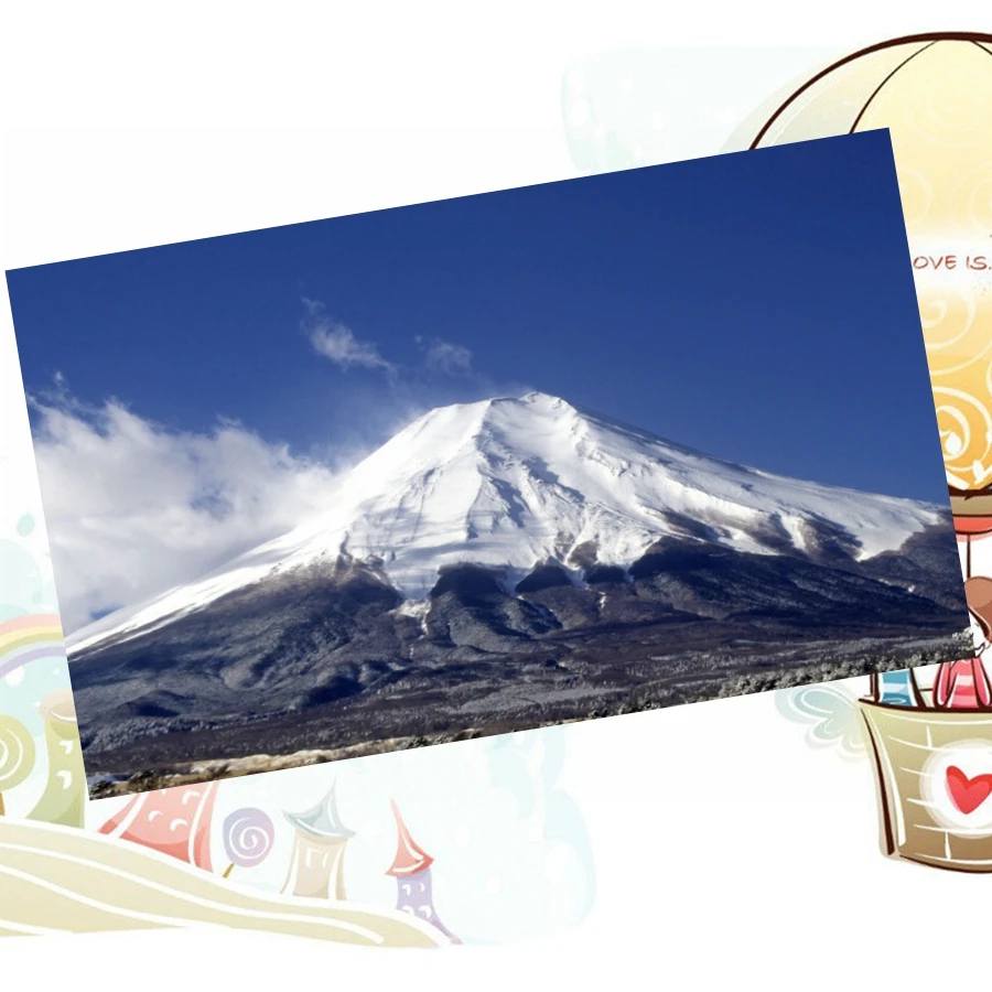 

Алмазная живопись Fuji, 60x36 см, мозаика, гора с белым снегом в кругах стразы, 3D вышивка крестиком для украшения стен