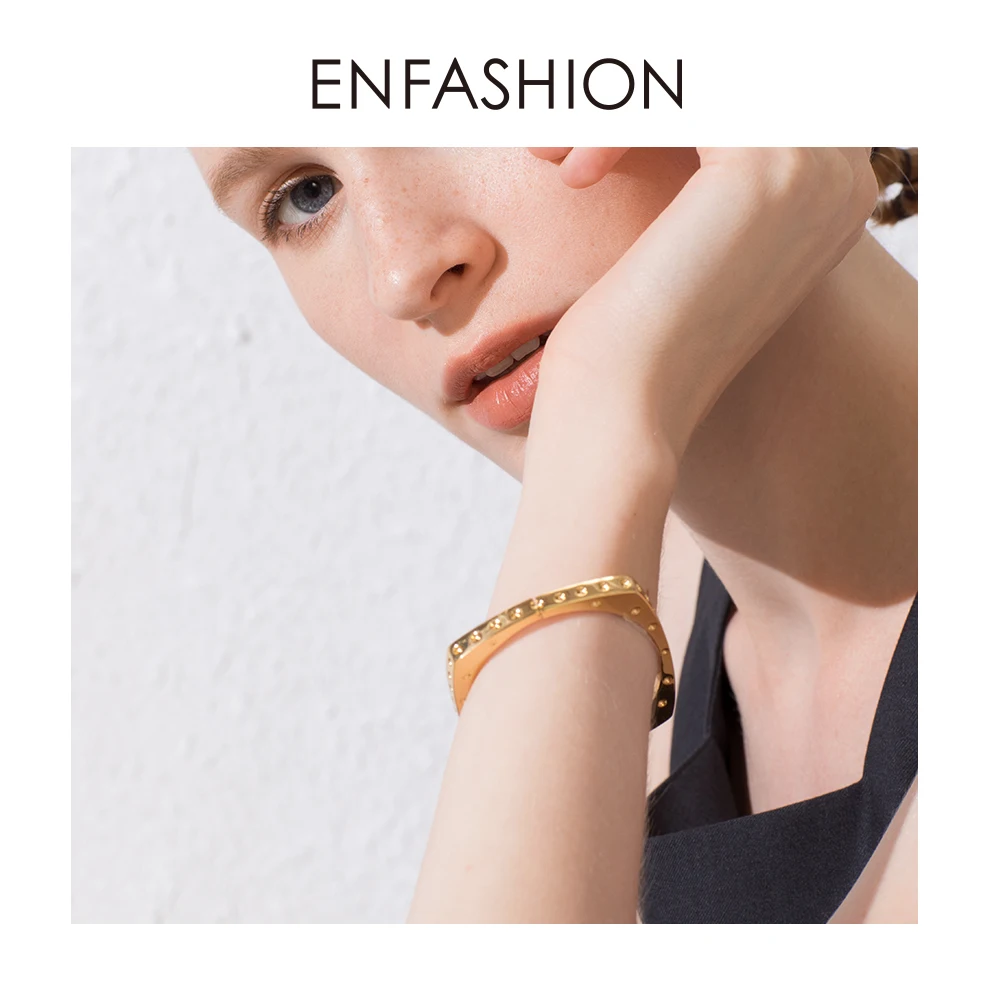 ENFASHION многоярусный браслет золотого цвета браслеты на запястье для женщин