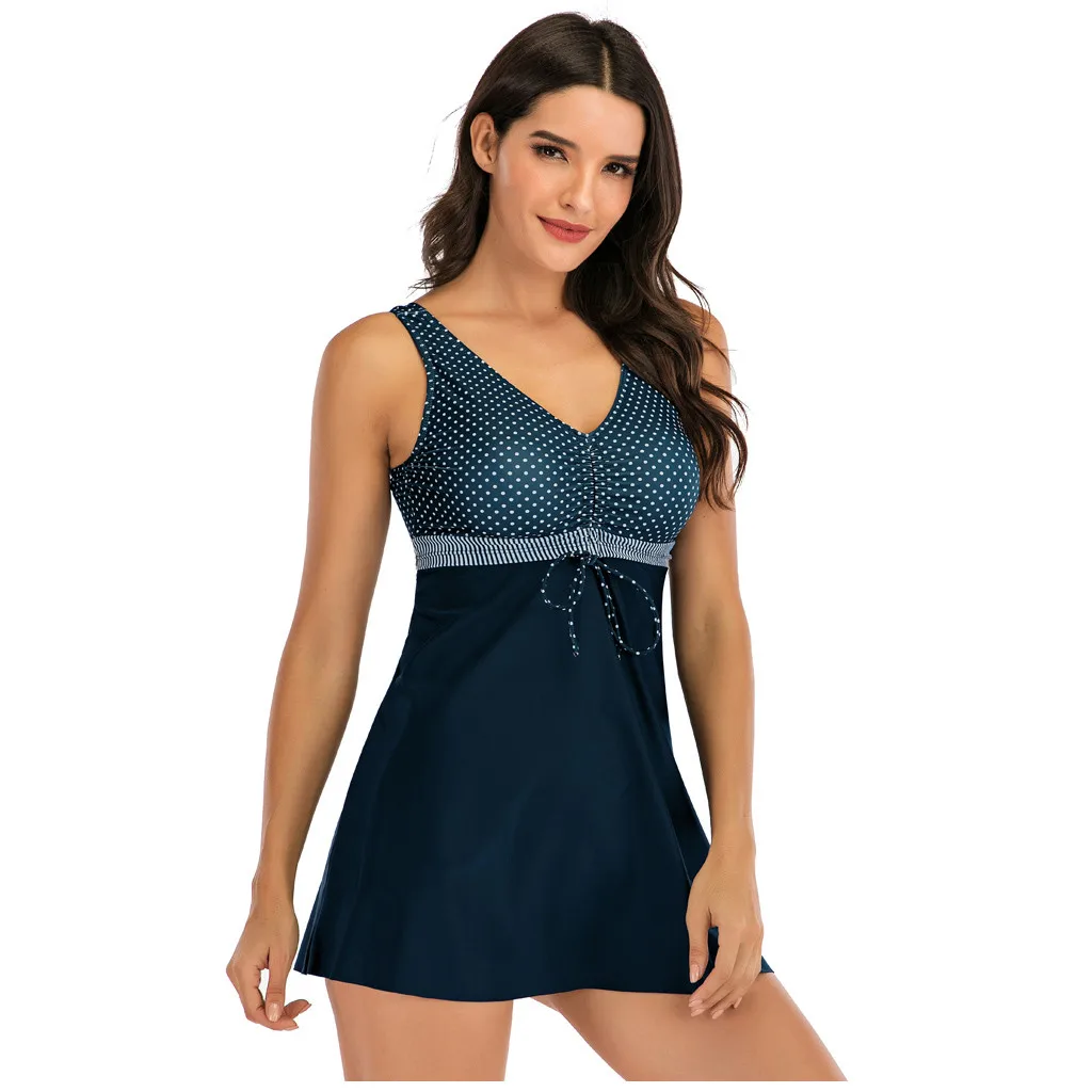 Женский купальник-танкини с высокой талией купальник-бикини женский купальный