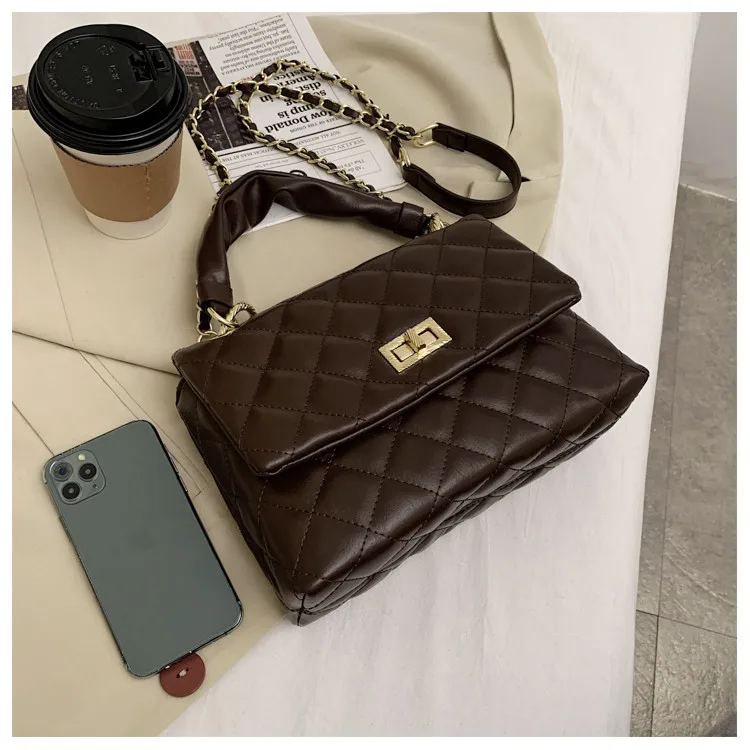 

Diamond Lattice Women Handbags Soft Pu Leather Crossbody Bags Fashion chain Flap Shoulder Messenger Bag Luxury designer Tote Bag