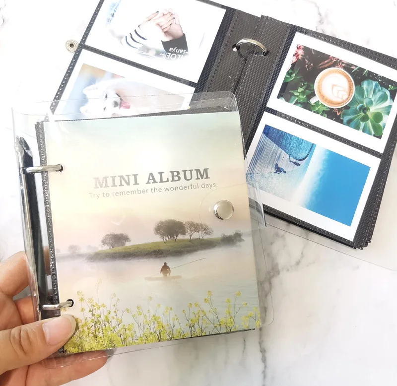 100 карманов 3 дюйма мини-пленка фото бумага альбом памятная книга для Fujifilm Instax Mini 8 9 Polaroid фильм имя держатель для карт