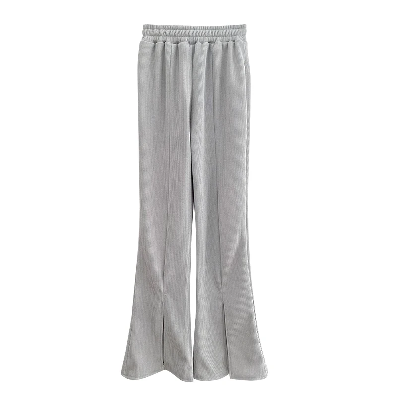 

Crescent City Pants Women's Summer 2021 Korean Style Loose Split Draping Wide Leg Mop Pants High Waist Skinny Casual Pants