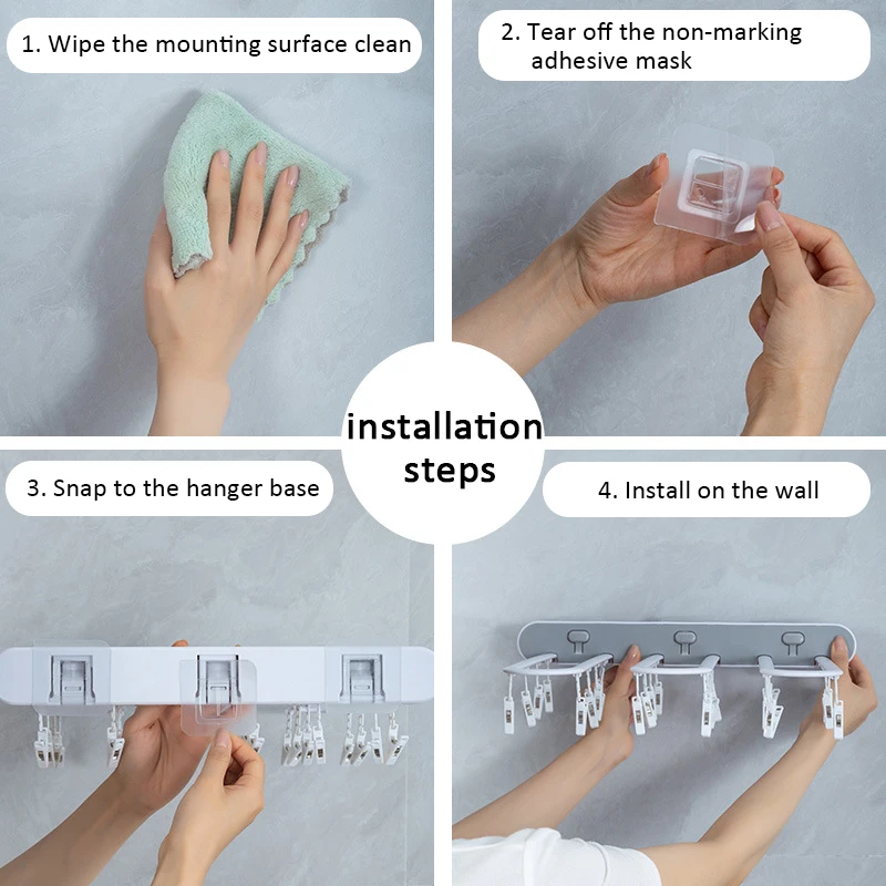 Multi-functional Push-type Foldable Rack Simple Socks Underwear Storage Hanger Drying Racks Laundry Organization | Дом и сад