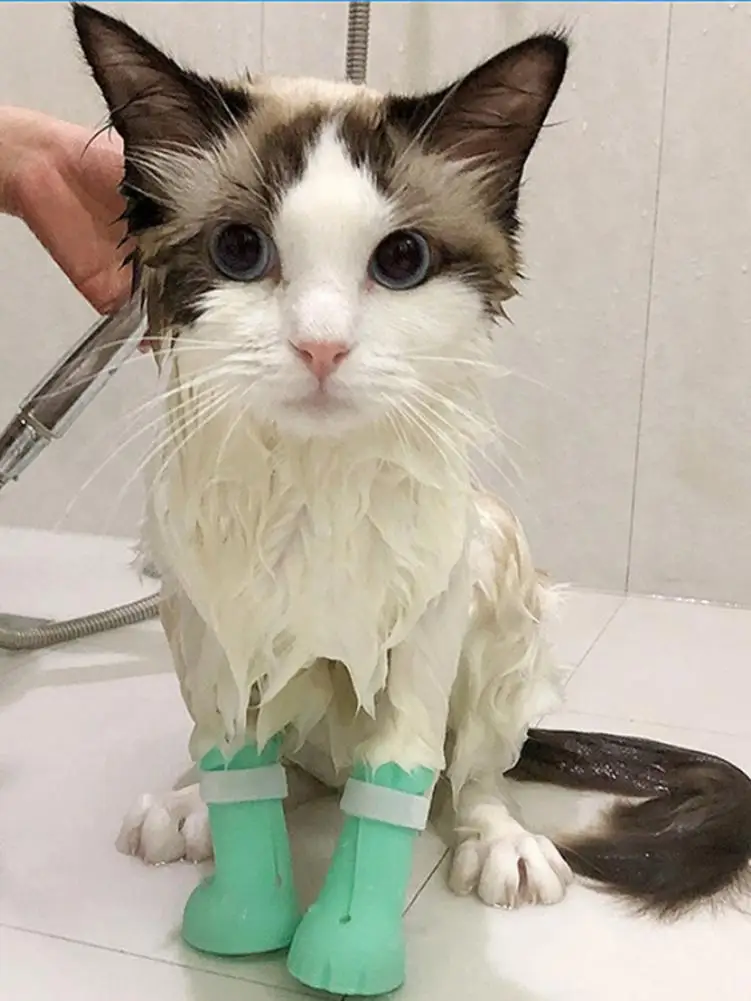 

Pet supplies anti-scratch cat shoes boots pet fingernail protector anti-scratch gloves cat claw protector pet grooming boots