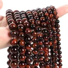 Бусины из натурального камня тигрового глаза, 4681012 мм