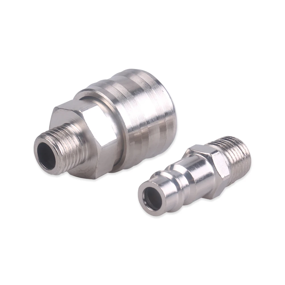 high quality professional Quick Connector Stainless Steel Compressed Air Filter Water Separator Oil Coupling 1/4 | Инструменты