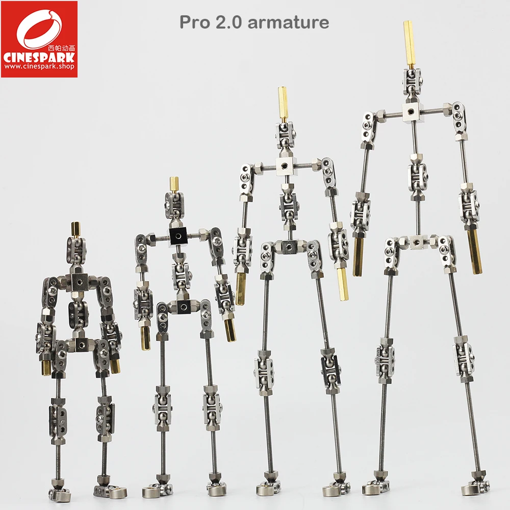 Профессиональная анимационная арматура «сделай сам» из высококачественной стали, не готовая, для остановки движения, анимационный персонаж, 2,0