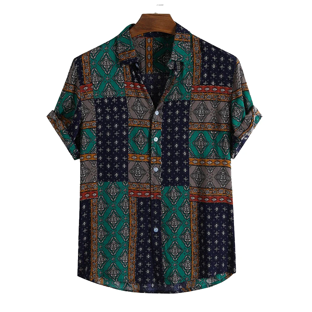 Мужская Летняя Повседневная футболка размера плюс с 3D принтом и коротким рукавом