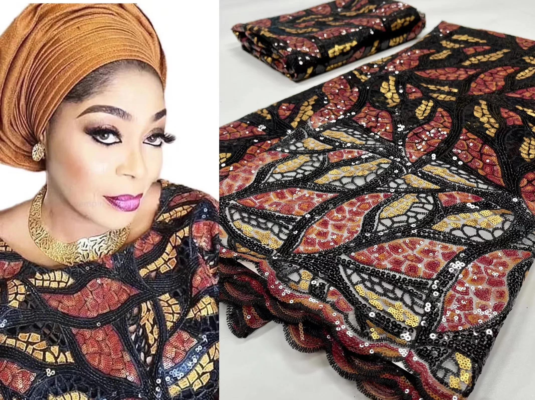 Блестящая многоцветная ткань с маленькими блестками 2022 Высококачественная