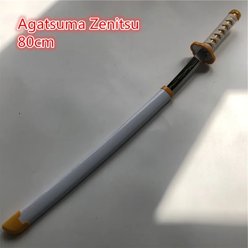 Меч Kimetsu no Yaiba оружие рассекающий демонов агацума зенитсу косплей меч 1:1 аниме нож