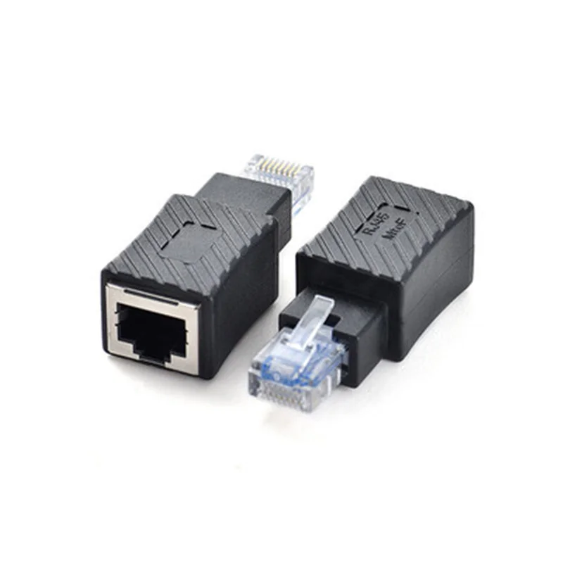 RJ45 конвертер Папа-мама углом 90 градусов Расширение адаптер для Cat5 Cat6 LAN Ethernet