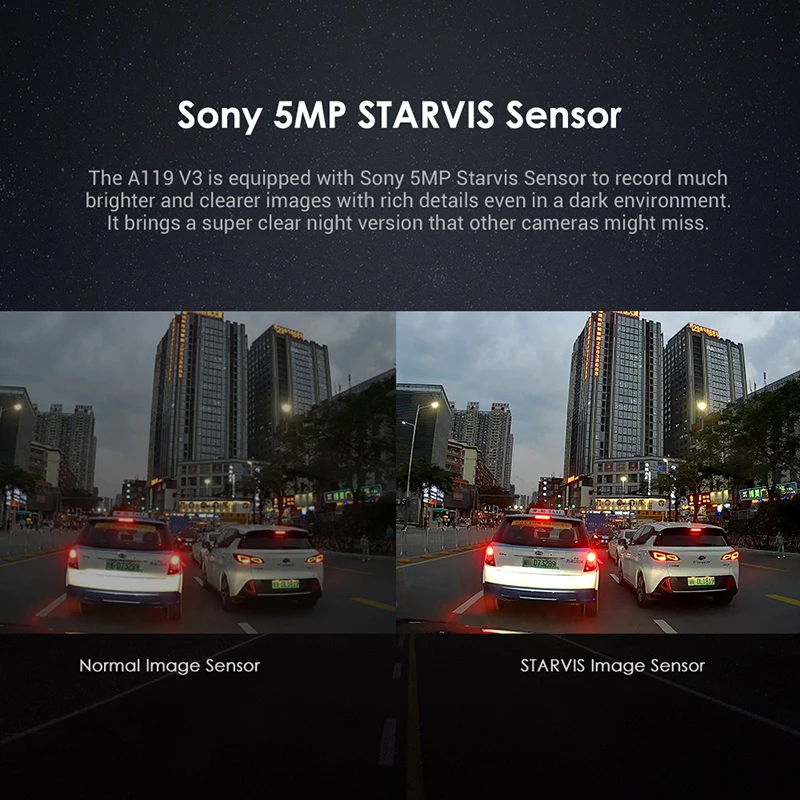 $89.13 Dash Cam Car DVR Video Recorder for Car Registrar Night Vision HD Camera Car with Parking Mode Car DVRs A119 V3 Drive Recorder