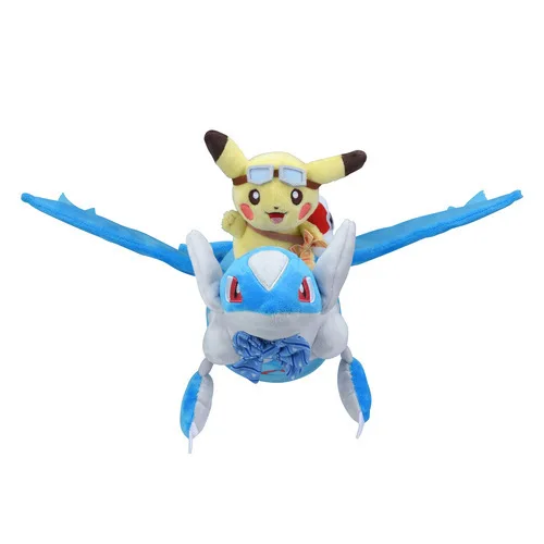 Latios 28 см карманные животные Пикачу езда Latios Latias плюшевые мягкие куклы летающие Latios украшение-кукла игрушка Дети подарок SA3233 - Цвет: Latios