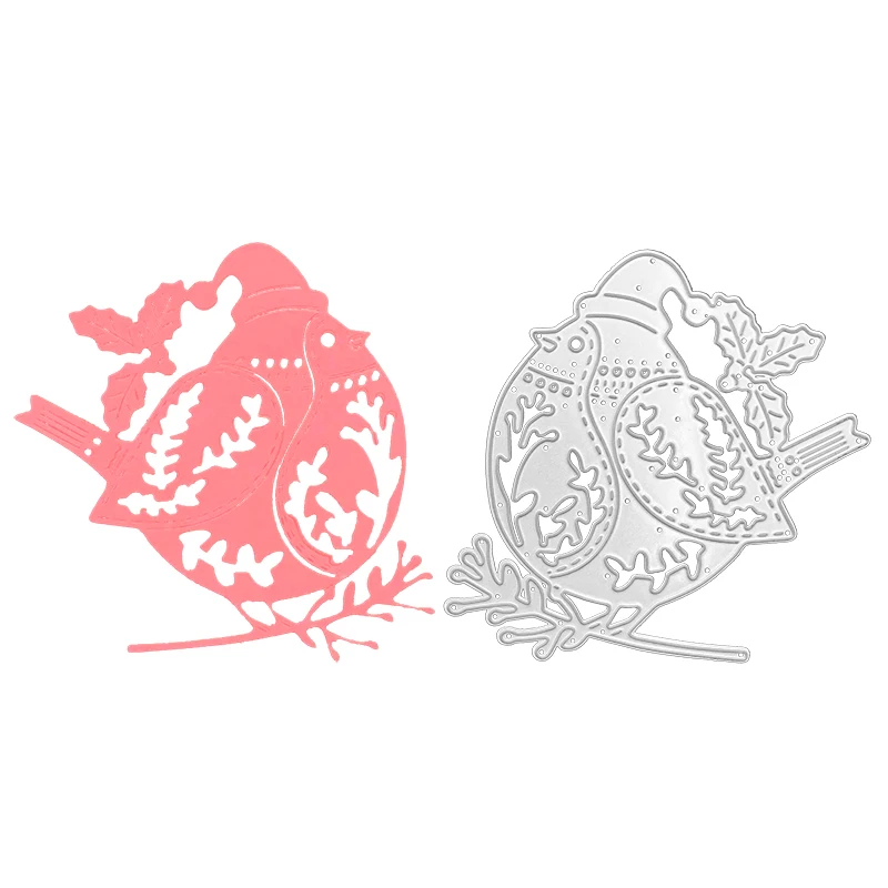 Рождественская форма для нож Птица металлическая Форма резки набор серебряных