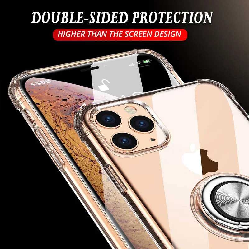 XSDTS Прозрачный 3D противоударный чехол для iPhone 11 Pro XS Max X XR 8 7 6 6S Plus Магнитный