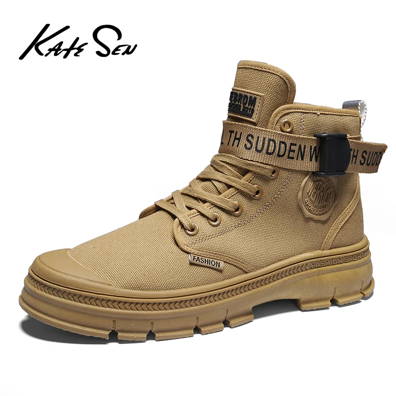 KATESEN/мужские ботинки модные парусиновые рабочие удобные уличные Нескользящие