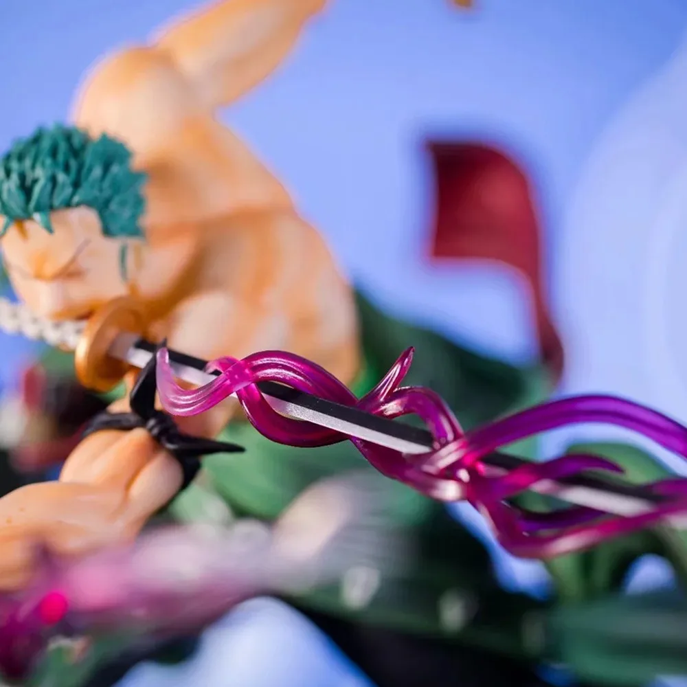 Одна деталь Зоро три тысячи мировой эффект ПВХ фигурки one piece Аниме Roronoa Зоро Коллекция Модель игрушки Diorama