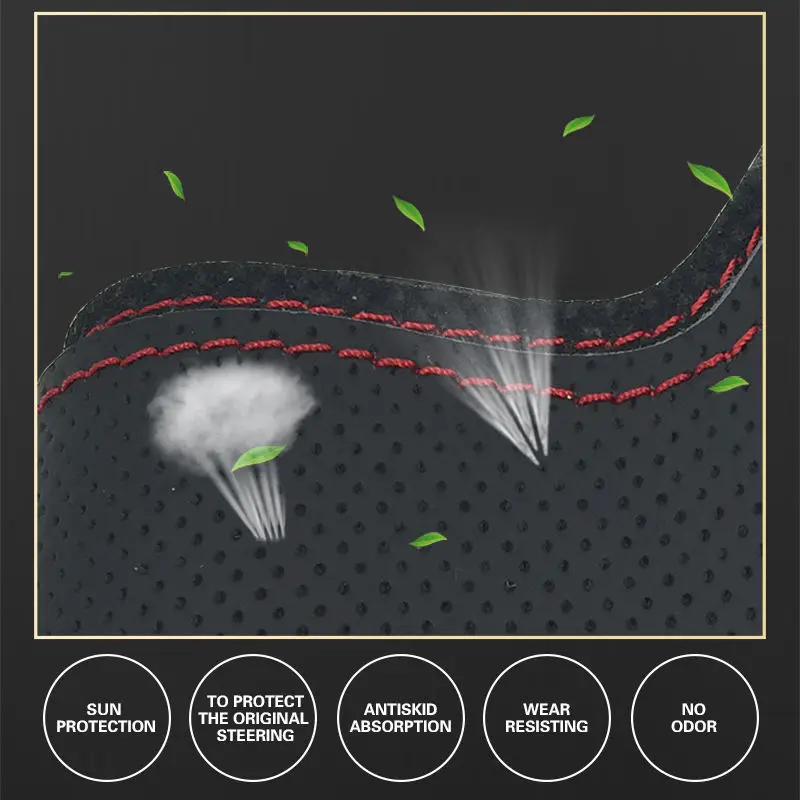 Автомобильная Оплетка на руль для Suzuki Swift 2011 2012 2013 прошитая вручную чехлы