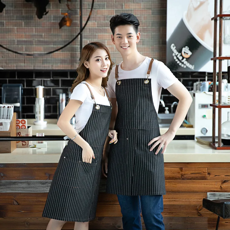 

2021 new high quality solid color apron Kitchen Apron