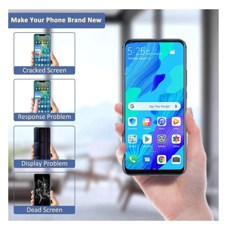 

6.26" For Huawei Honor 20 LCD Display Touch Screen Digitizer For Huawei YAL-L21 YAL-L61A YAL-L71A Nova 5T LCD Replacement Parts