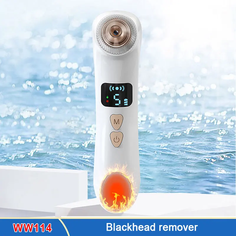 

USB Constant Temperature Vacuum Negative Pressure Acne Blackhead Device Five-speed Electric Pore Visual LCD Cleaning Device