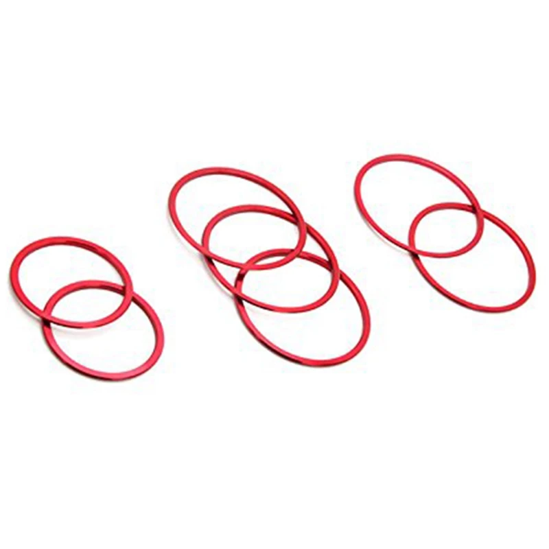 

7 шт. спортивные красные алюминиевые кондиционеры вентиляционное отверстие/открывание внутренняя отделка Декоративные Чехлы для 2015-Up Mercedes ...