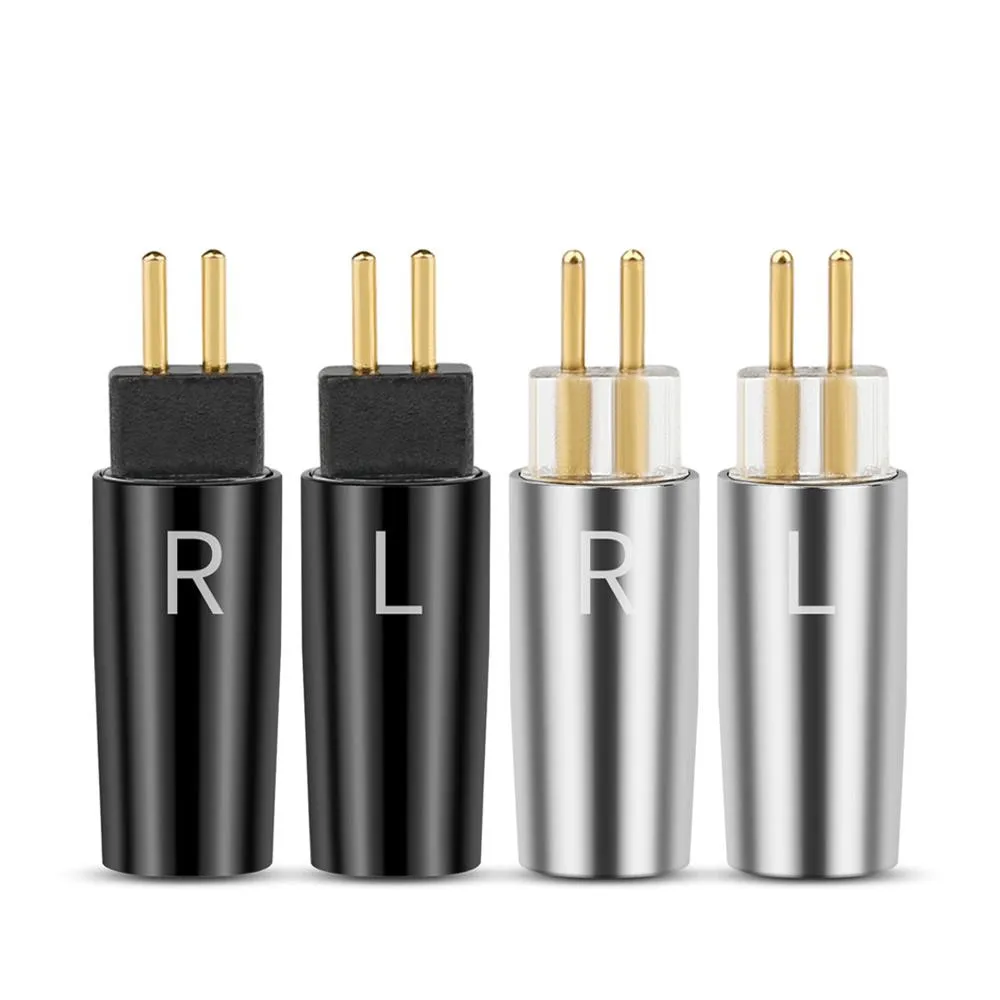 Fone de Ouvido de Áudio Banhado a Ouro Pino do Fone de Ouvido para Um3x Jack Liga Alumínio Escudo Adaptador Fio Conector 0.78mm W4r Ue18
