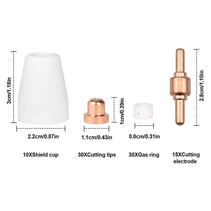 85 шт. набор наконечников плазменного резака|Сварочные сопла| |