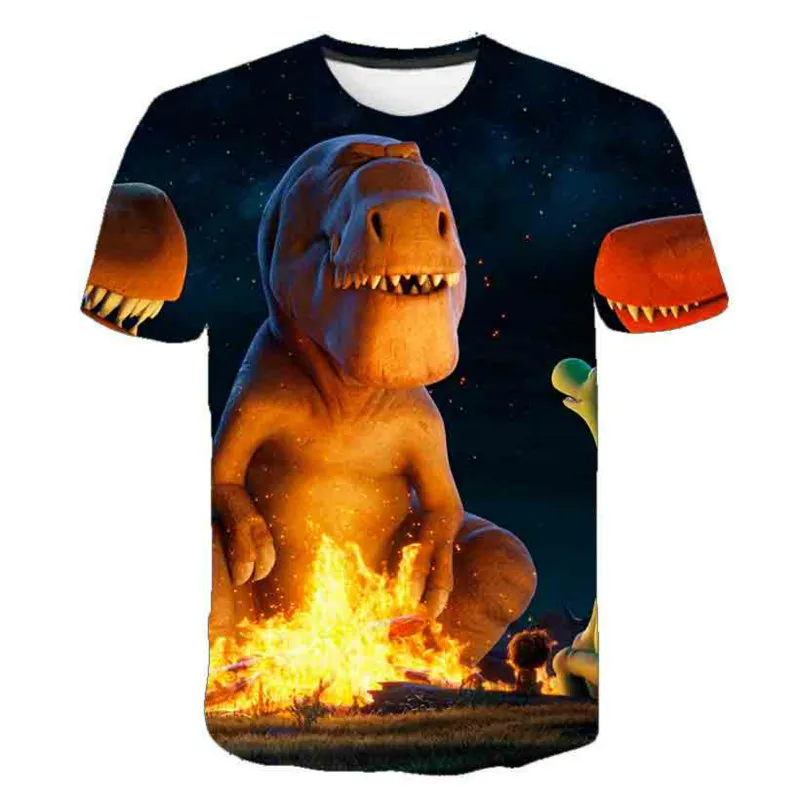 

New dinosaur T-shirt 3D, boys and girls fashion clothes, animal printed T-shirt, children's summer cartoon T-shirt,