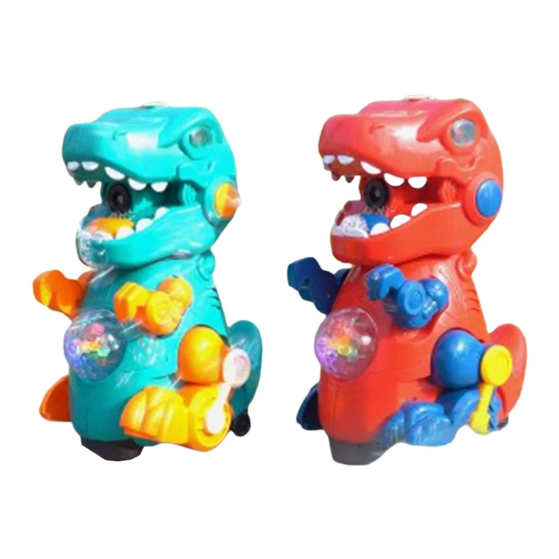 

Electric Dinosaur Bubble Machine Music Lighting Toys Automatic Bubble Blower Toy