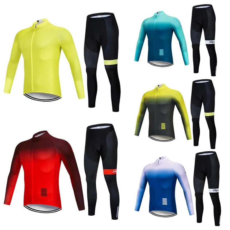 велокофты Комплект зимний термальный флис с длинным рукавом теплый красный и