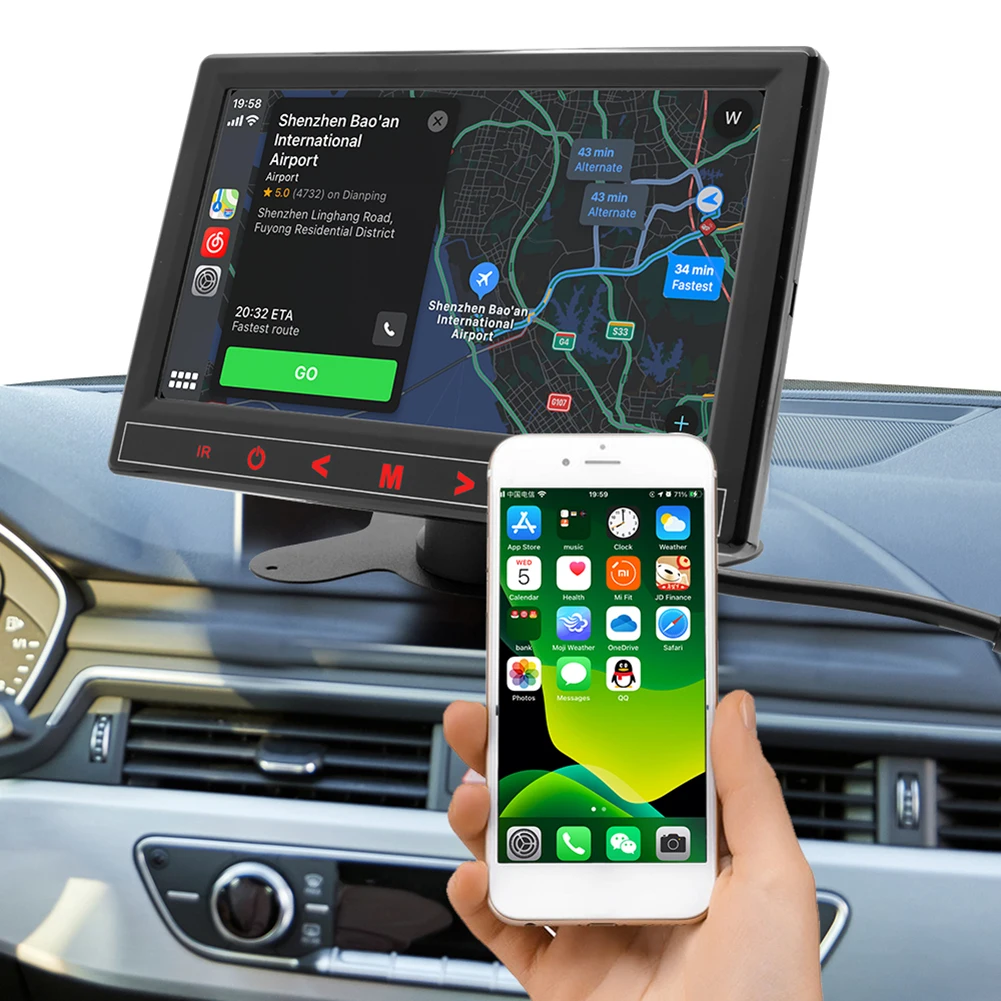 

B200C 7-дюймовый HD-экран, автомобильный FM-радиоприемник, Bluetooth-совместимый 5,0, автомобильный мультимедийный MP5 музыкальный плеер для Android, автом...
