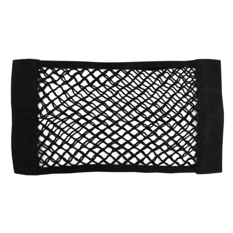 Car Back Rear Trunk Seat Storage Bag Mesh Auto Organizer Double-deck Elastic String Net For Cars Luggage Nets Travel Pocket |