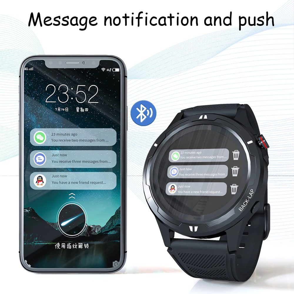 Lokmat время КОМЕТА 3 звонки по Bluetooth Смарт-часы музыкальный плеер Для мужчин Фитнес