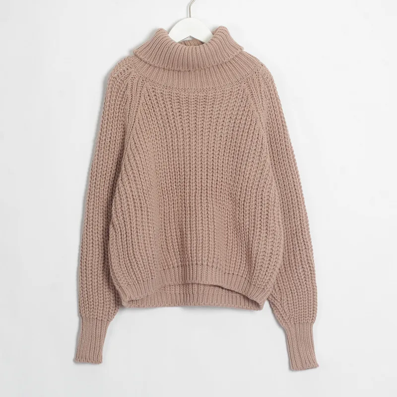 Женский трикотажный свитер BUENOS однотонный Повседневный пуловер с высоким