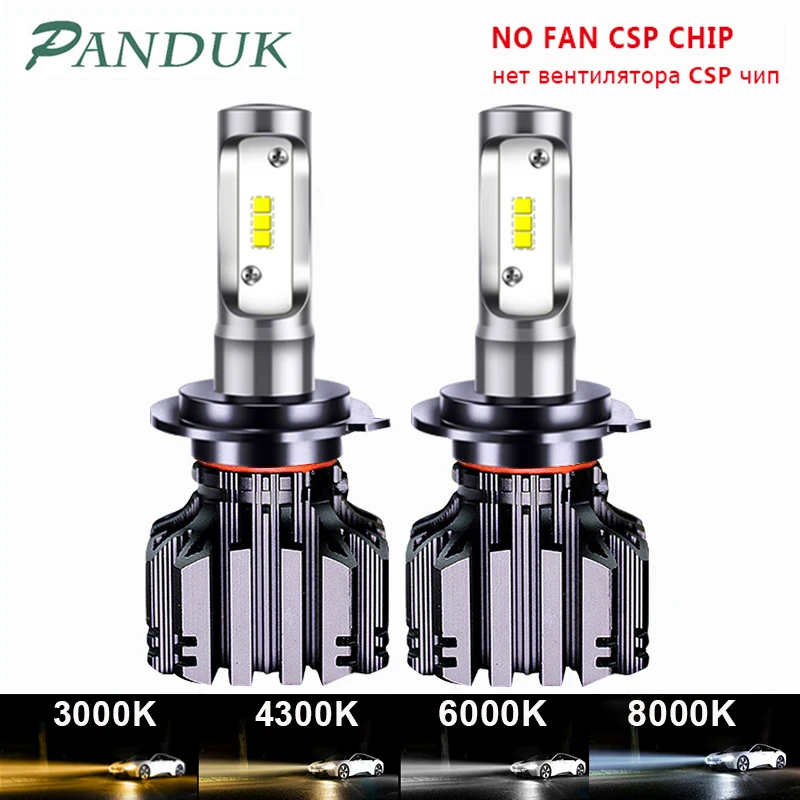 PANDUK CSP 16000LM автомобилей головной светильник H4 H7 светодиодный H1 H3 H8 H9 H11 3000K 6000K 8000K 9005