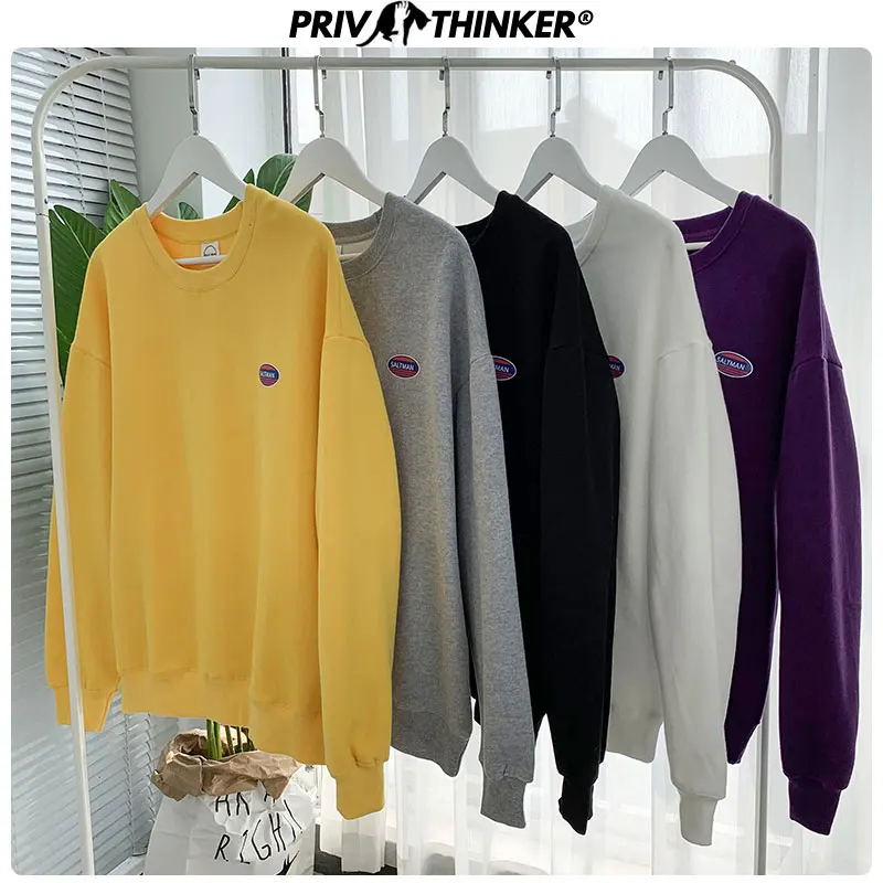 Privathinker модная уличная одежда с принтом дамские свитшоты Женская свободная одежда с круглым вырезом женские осенние пуловеры оверсайз Топы