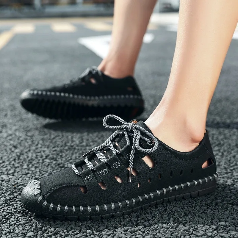 Дышащая Спортивная пляжная обувь для мужчин дышащие мужские кроссовки сандалии