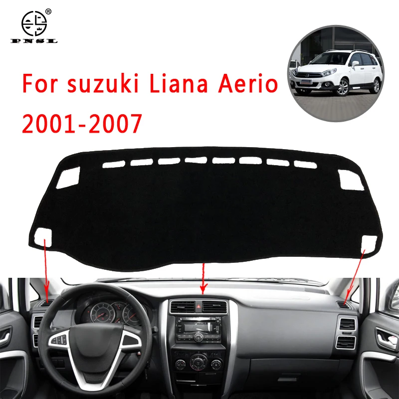 PNSL коврик для приборной панели автомобиля Suzuki Liana Aerio 2001 2007 Защита от солнца