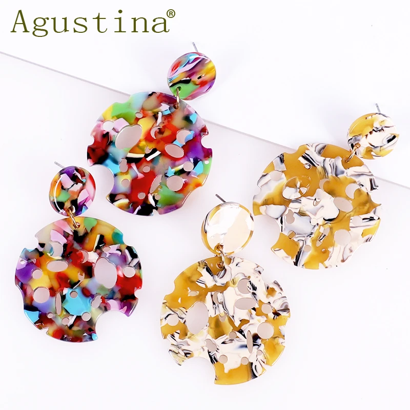 Маленькие серьги Модная бижутерия женские Акриловые Крошечные капли в стиле